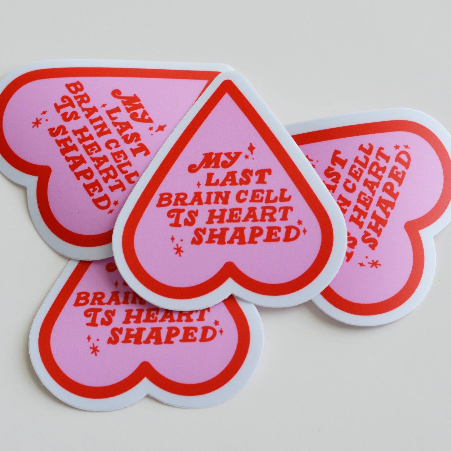 Heart Shaped Brain Cell Sticker